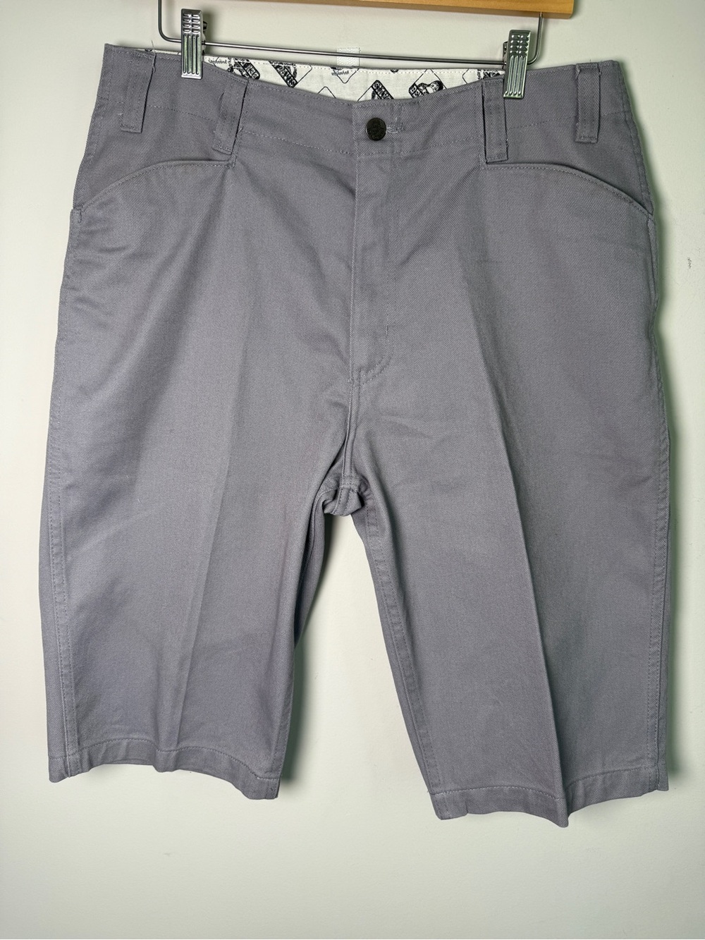 BEN DAVIS | Light Grey Original Shorts, Men’s 34 Workwear Skate Casual